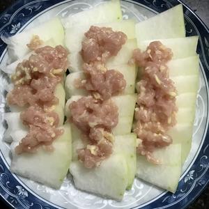 肉末蒸冬瓜的做法 步骤3