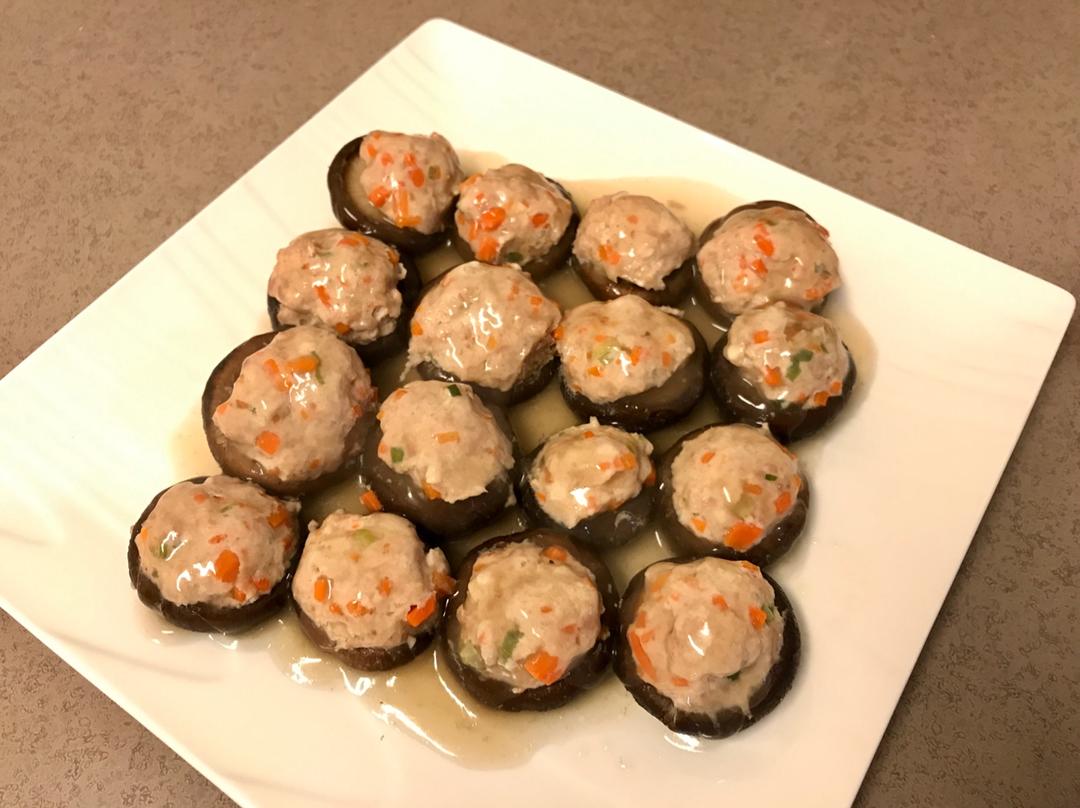 豆腐肉末酿香菇