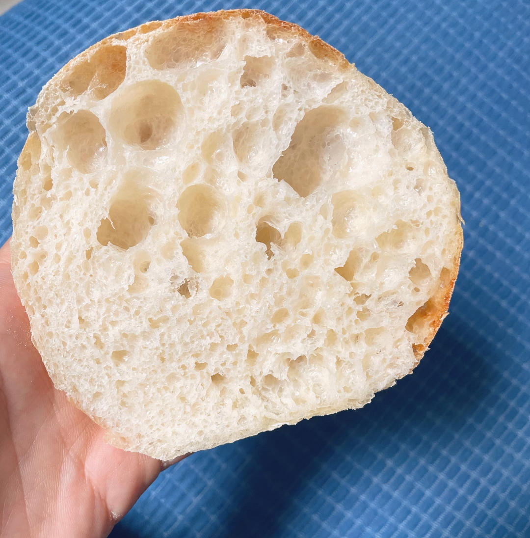 意大利恰巴塔初体验｜无糖少油面包｜波兰种｜大水量