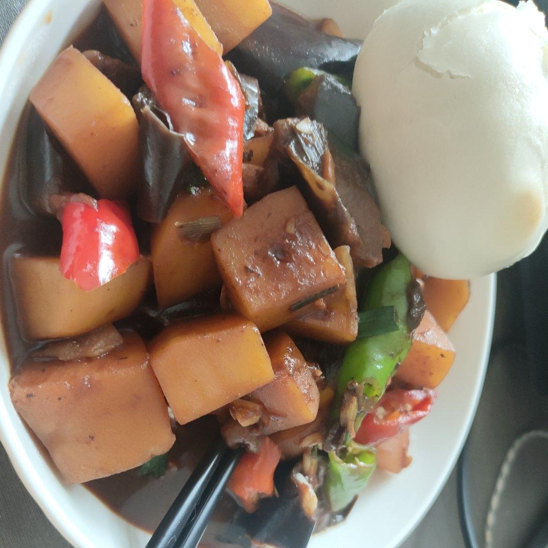 【超下饭】土豆炖茄子
