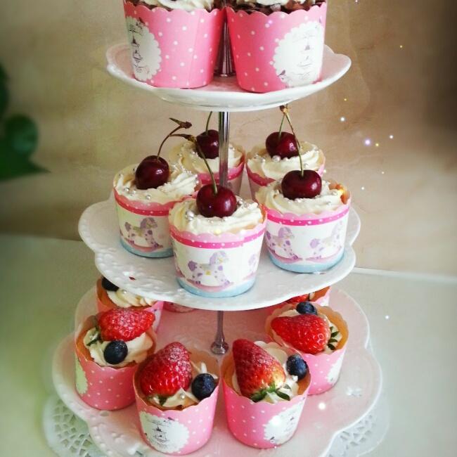 杯子戚风蛋糕装饰的做法