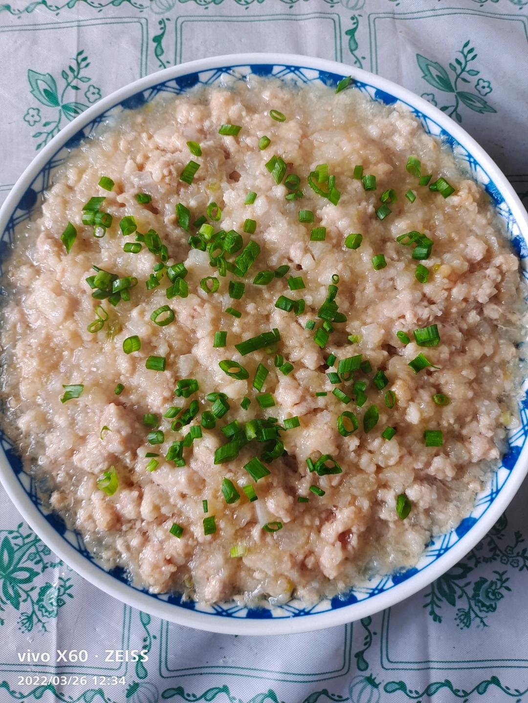 孩子爱吃的蒸肉饼