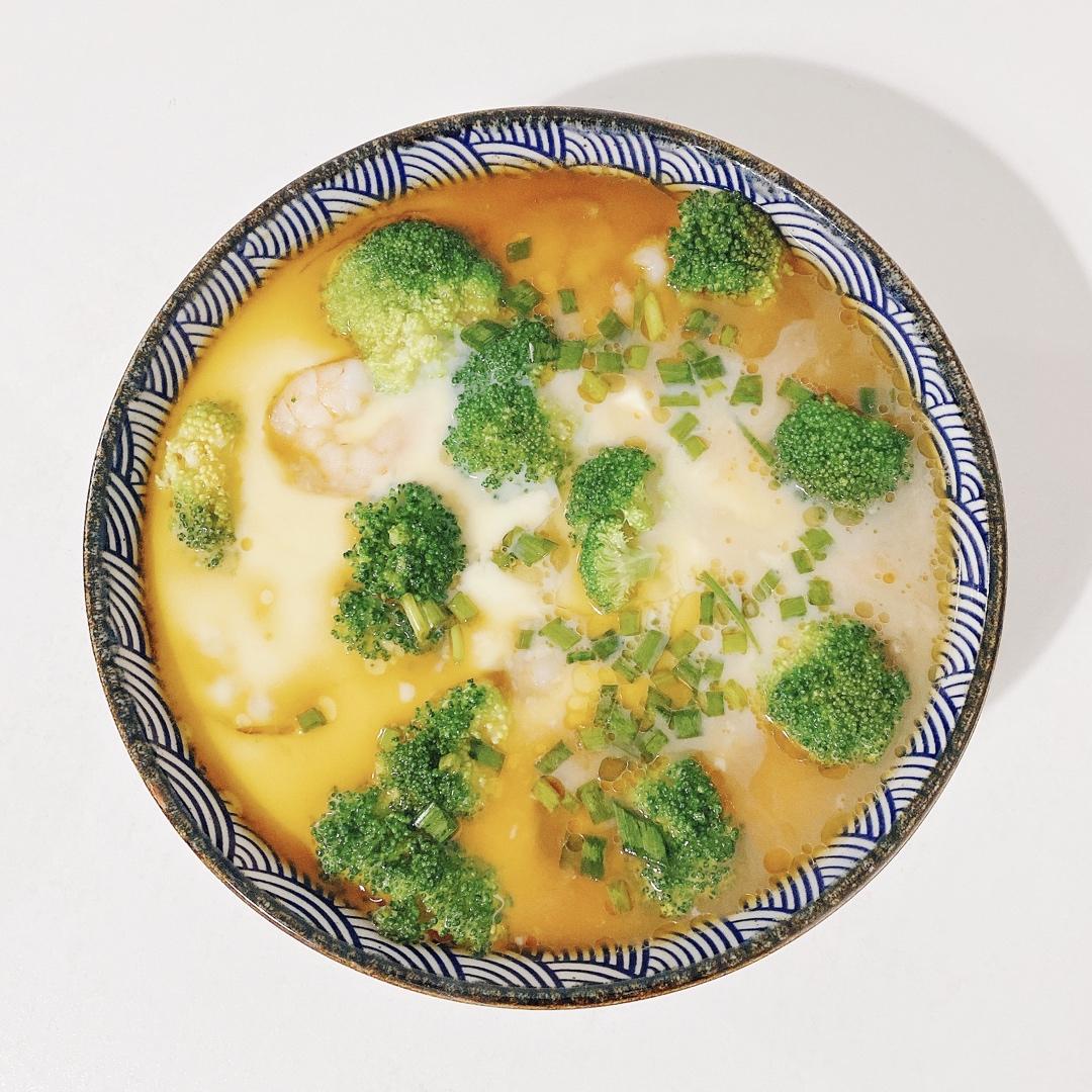 sylvia小鱼做的西兰花虾仁蒸蛋