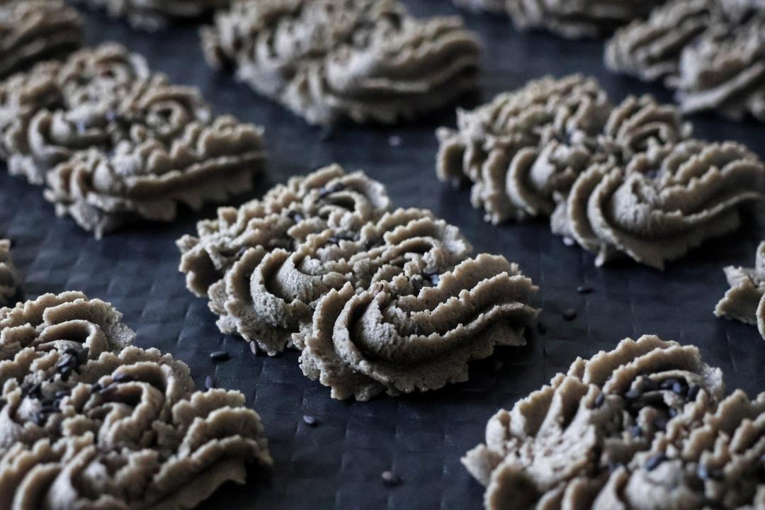 醇香黑芝麻曲奇（酥！）