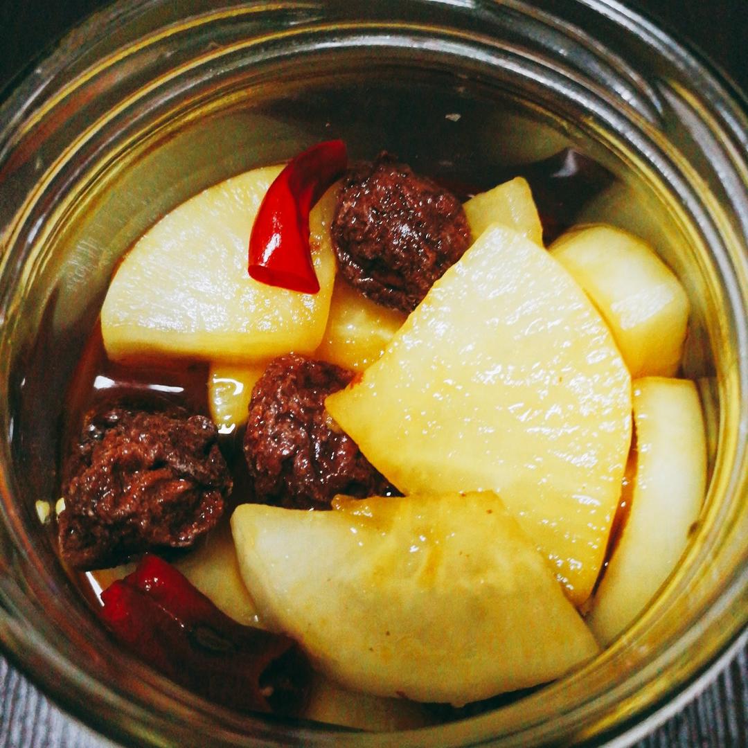 话梅腌萝卜