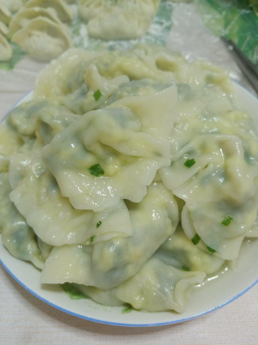 好吃的韭菜虾仁鸡蛋饺子