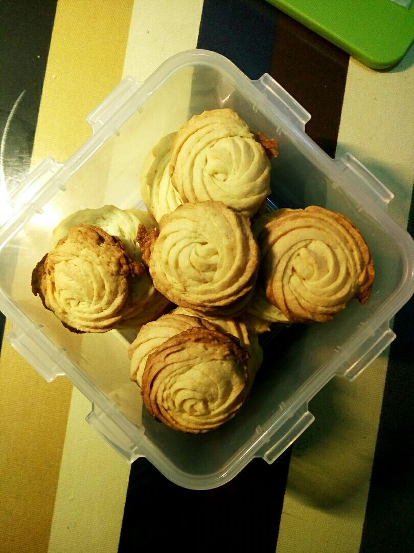 普通面粉烤的酥香曲奇