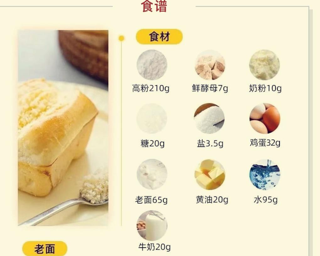 纯奶手撕吐司的做法 步骤1