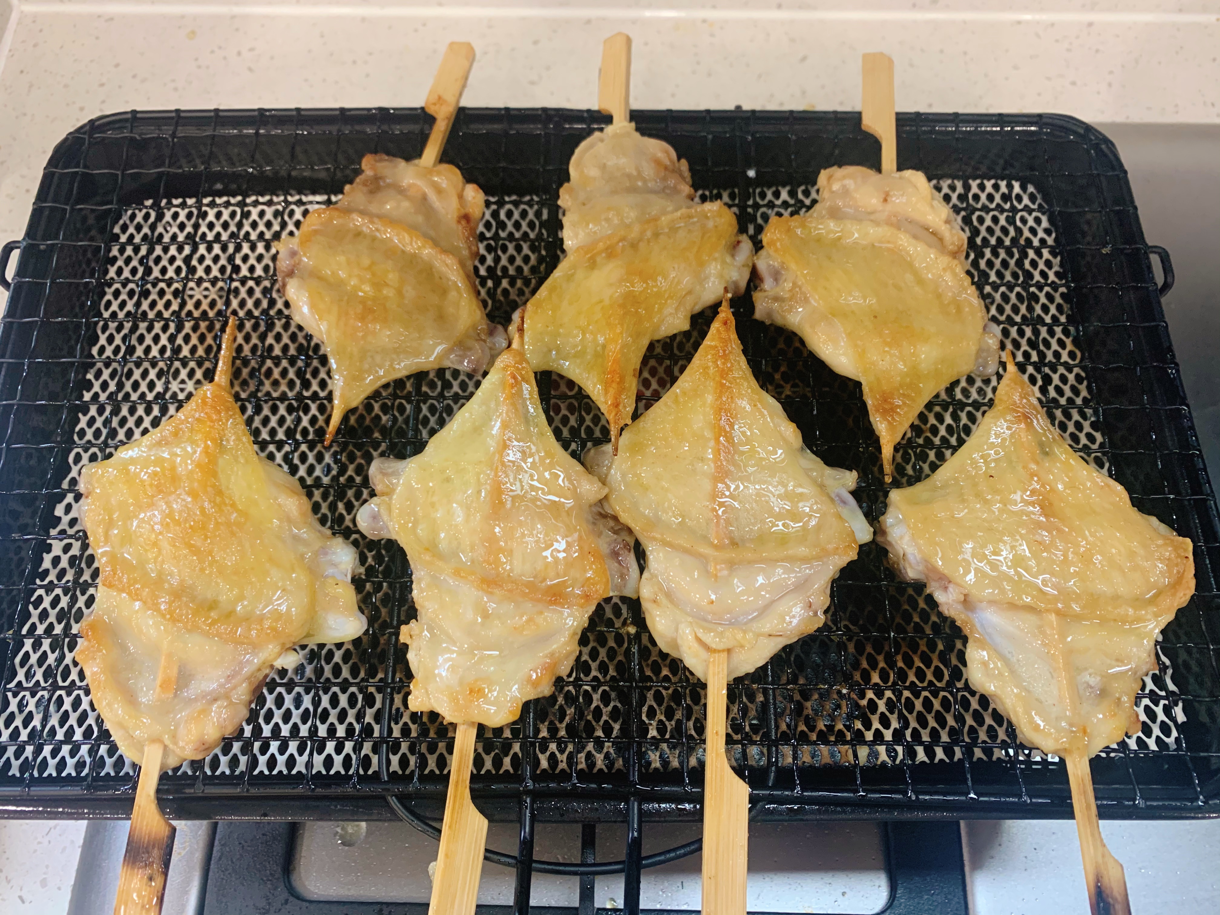 日式盐烤鸡翅（居酒屋烧鸟店最爱）烤鸡翅的做法