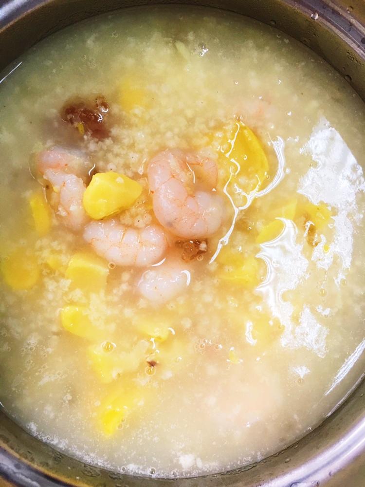 鲜虾板栗小米粥（养生壶版）