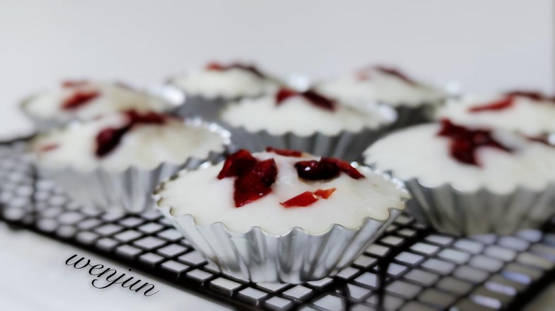 蔓越莓米发糕(酸甜口味)