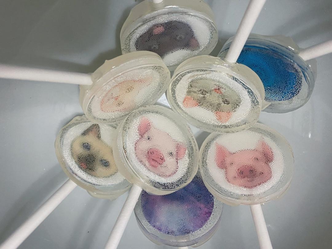 陈小朵的小饭桌做的星空棒棒糖珊瑚糖版本