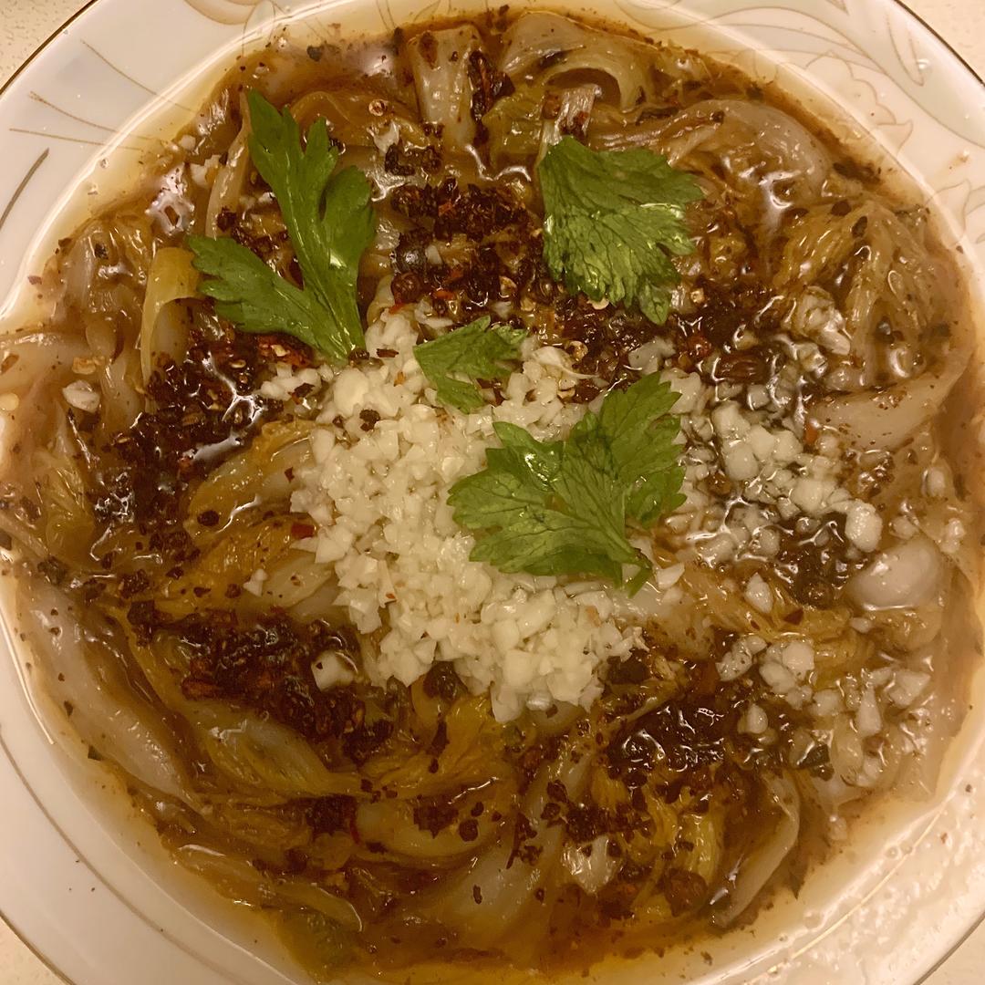 响油娃娃菜的做法