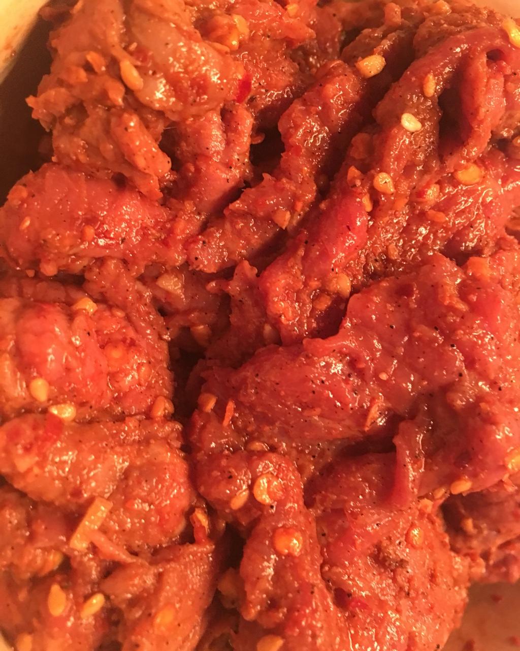 腌制麻辣牛肉(火锅、烧烤)