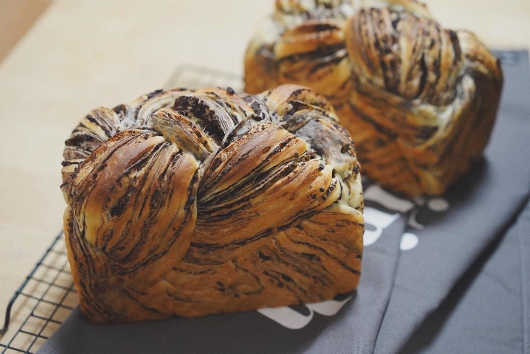 巧克力大理石金砖吐司