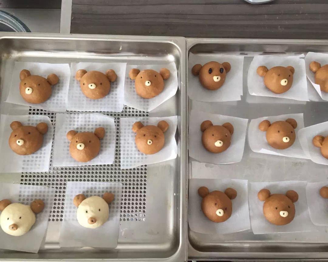 健康又可爱的Rilakkuma 小熊馒头和地瓜乌龟馒头的做法 步骤10