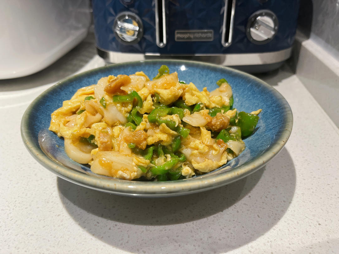 厨师长教你：“青椒炒鸡蛋”的家常做法 ,非常下饭