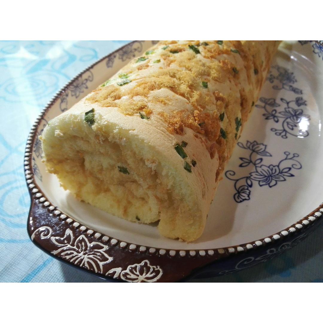 香葱肉松肥蛋糕卷～