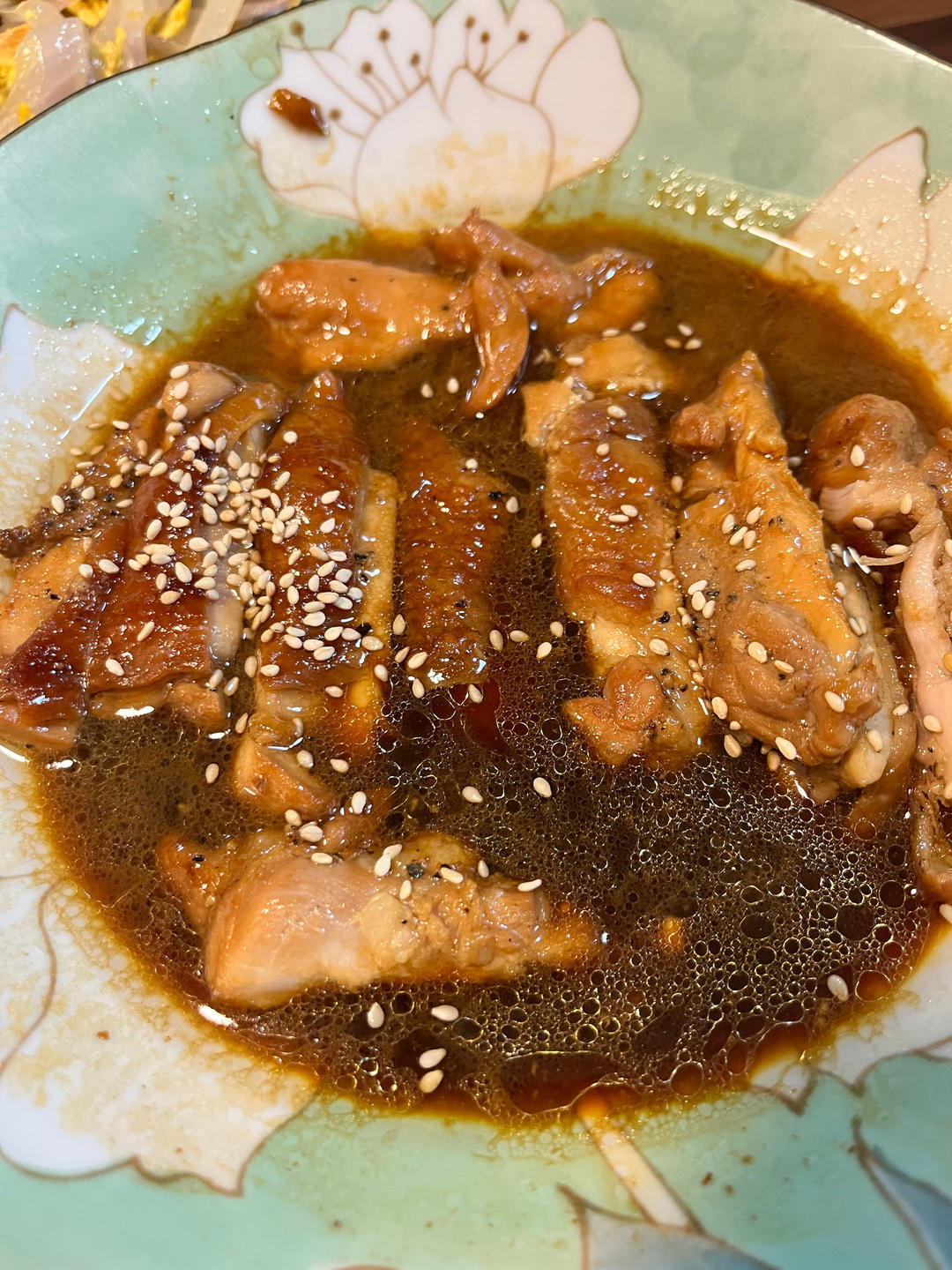 不放一滴油的照烧鸡腿饭
