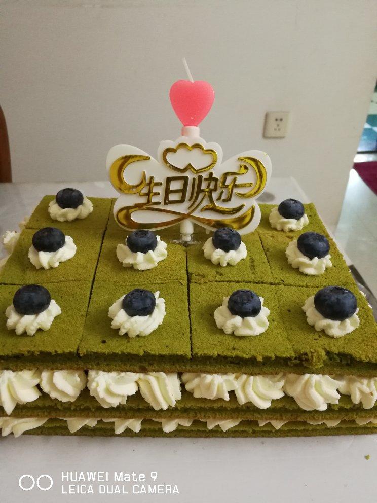 可可方形装饰蛋糕