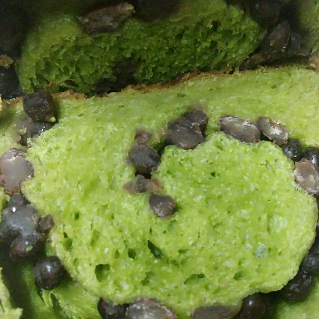 抹茶蜜豆土司
