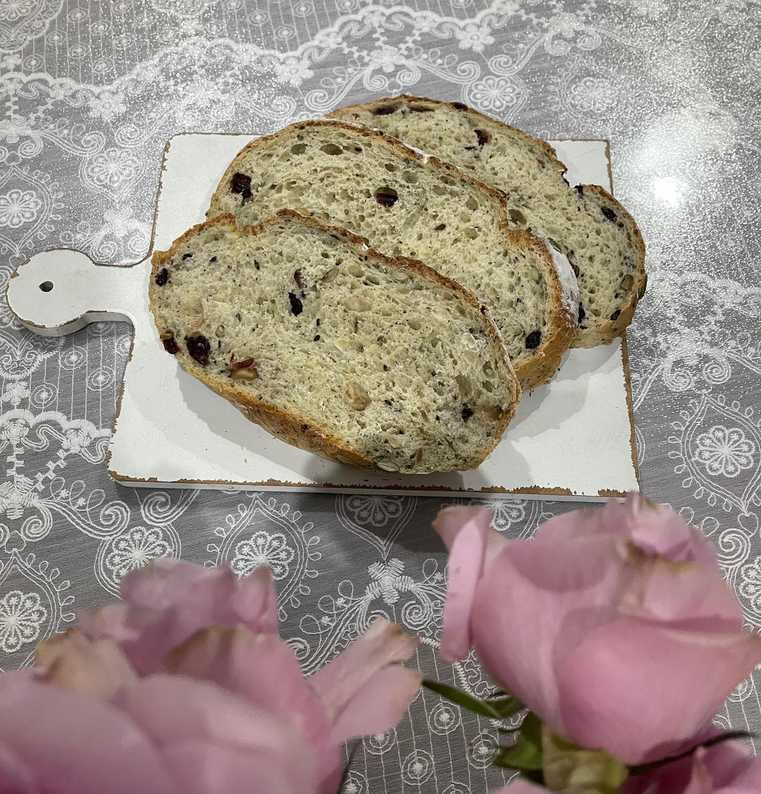 全麦干果欧包