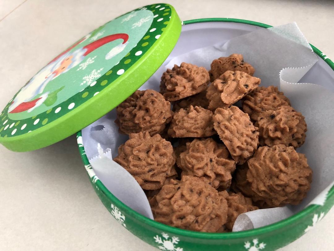 (珍妮曲奇+网红曲奇)咖啡小花配方/烘焙视频饼干篇2