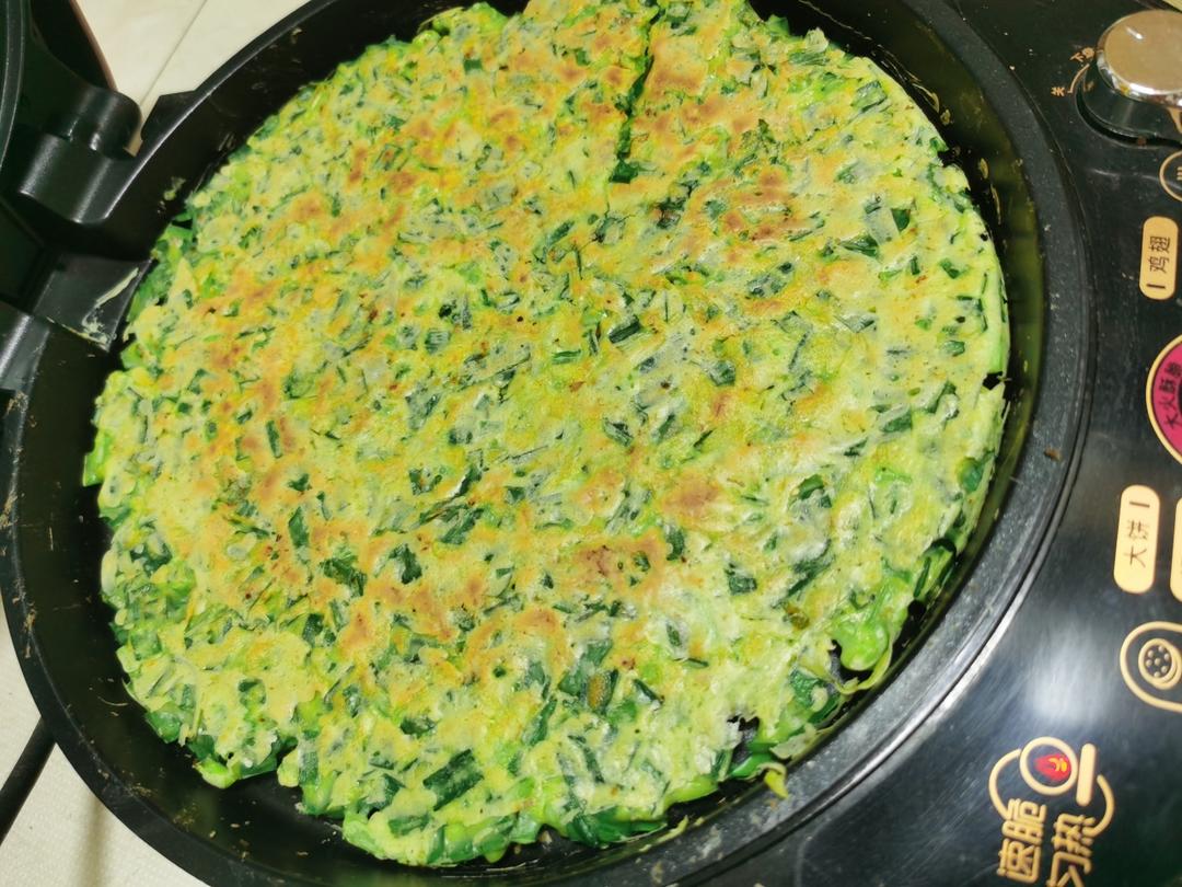 【应季早点】电饼铛做韭菜鸡蛋饼