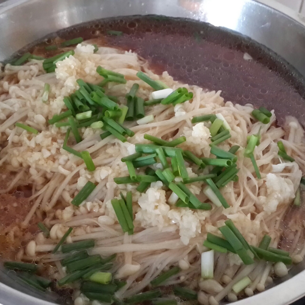 蒜蓉蒸金针菇