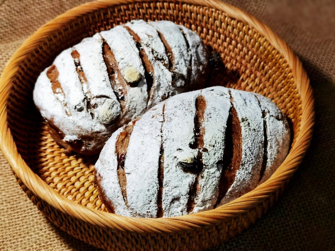 全麦核桃包～软欧包