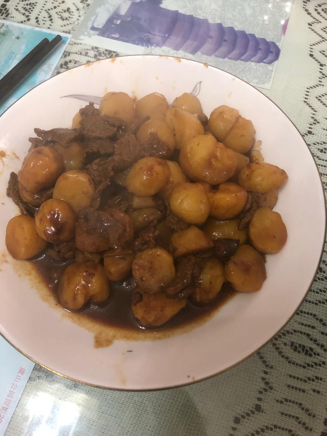 小土豆烧牛肉，红烧牛腩，好吃到舔盘