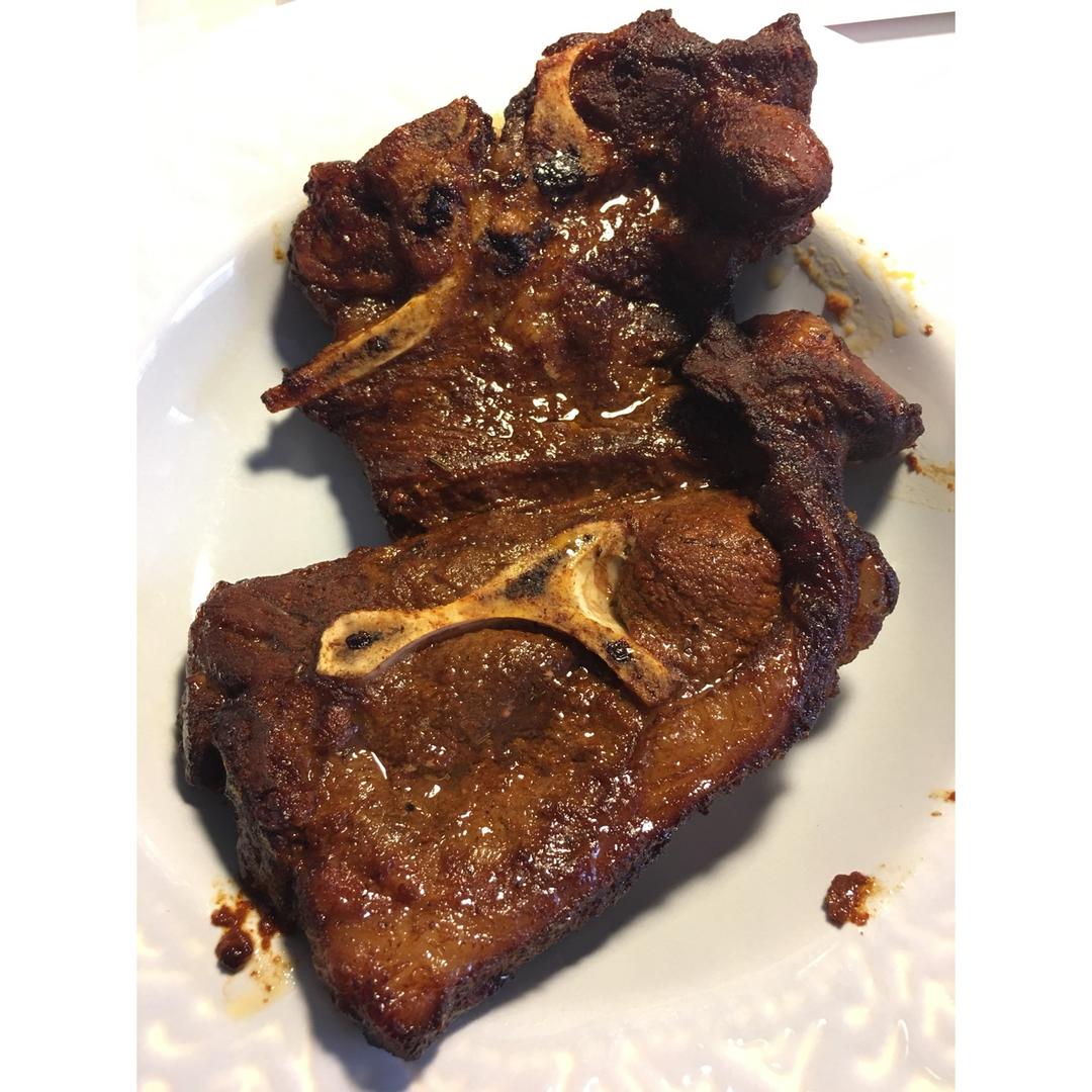 韩式辣酱烤羊排spicy roast lamb