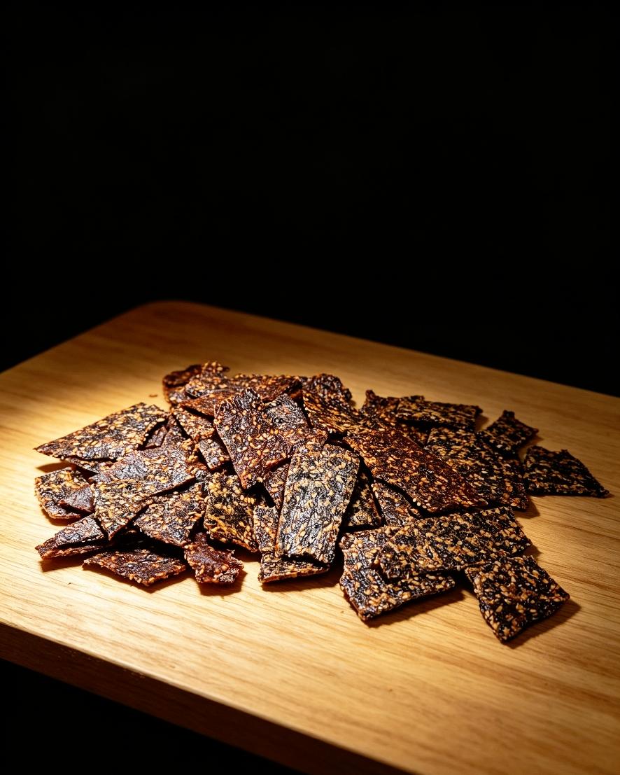 咸鸭蛋白芝麻脆薄饼｜消耗咸鸭蛋清