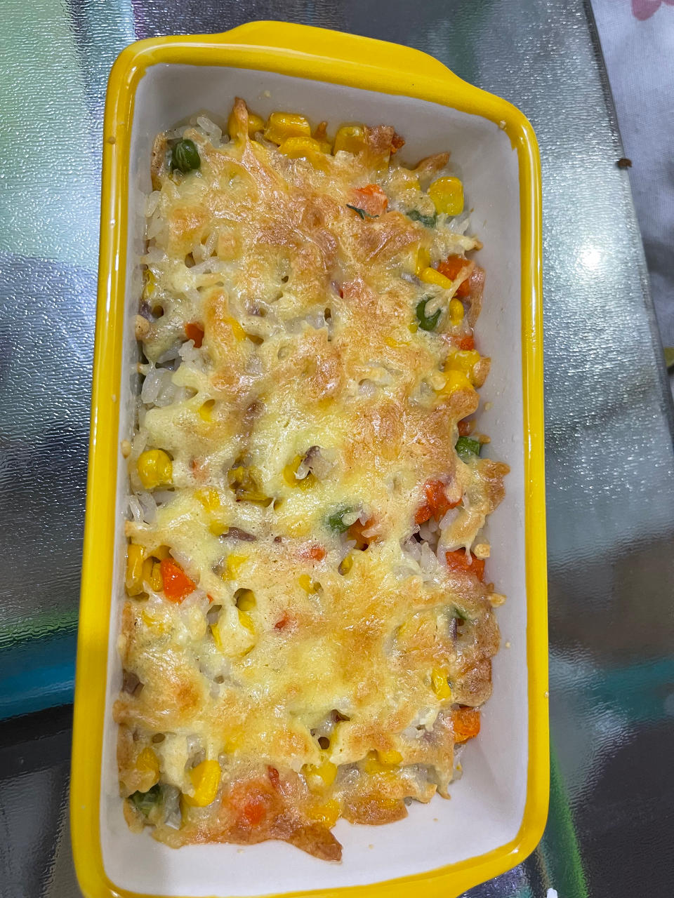 芝士虾仁焗饭快手版