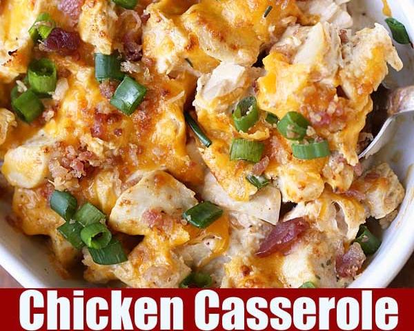 Chicken cheese casserole的做法