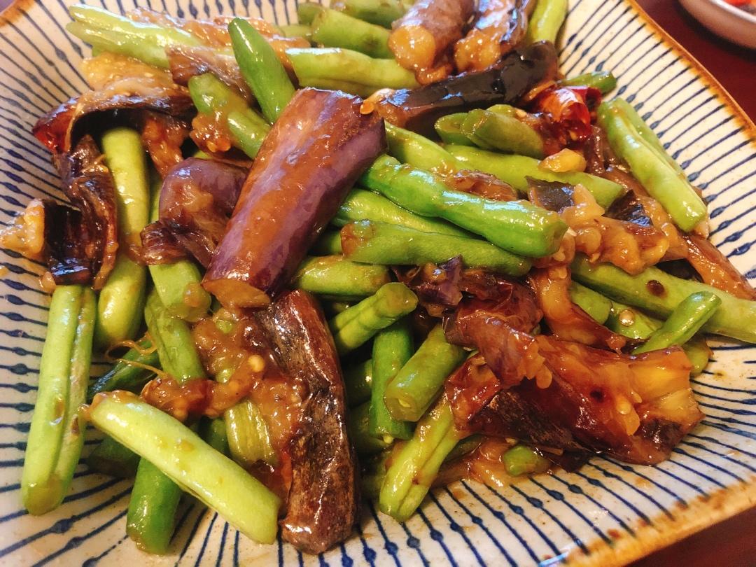 豆角烧茄子