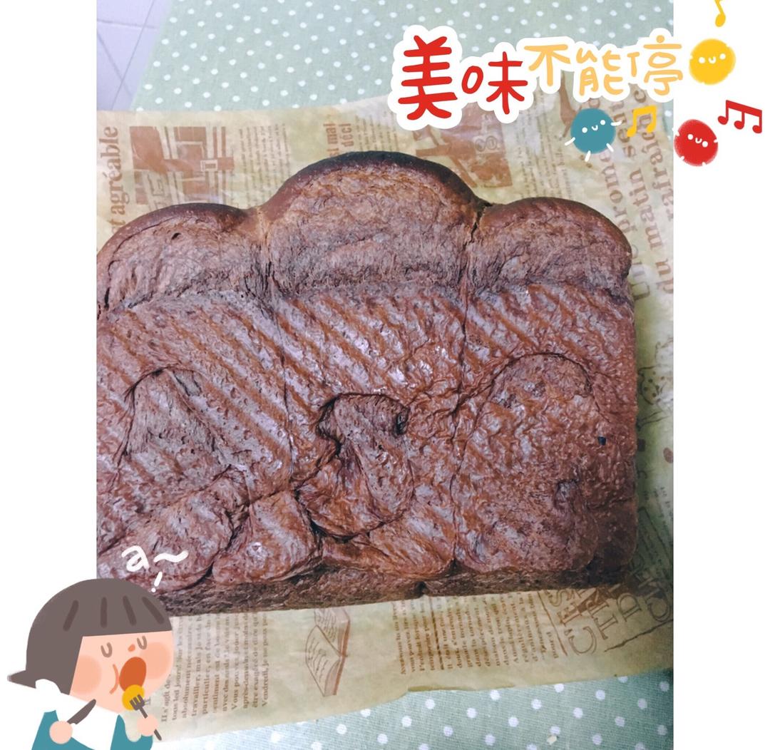 双倍浓郁的可可巧克力吐司