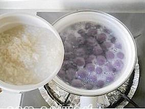酒酿紫薯珍珠圆子的做法 步骤10