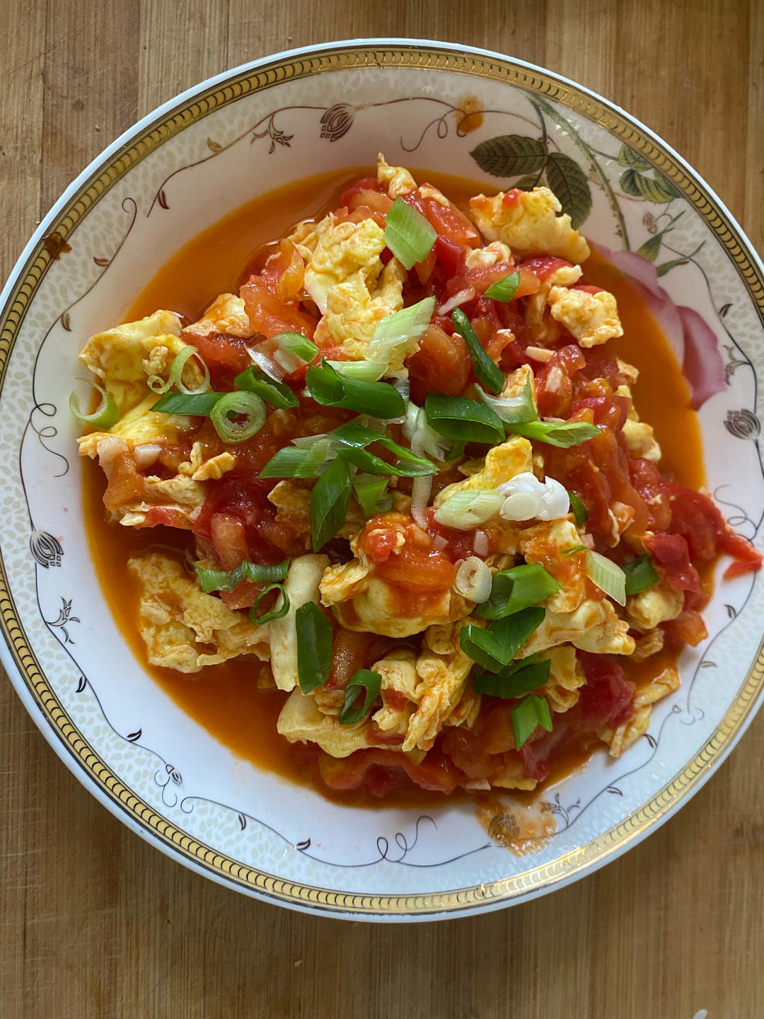 番茄炒鸡蛋（超浓的番茄味）