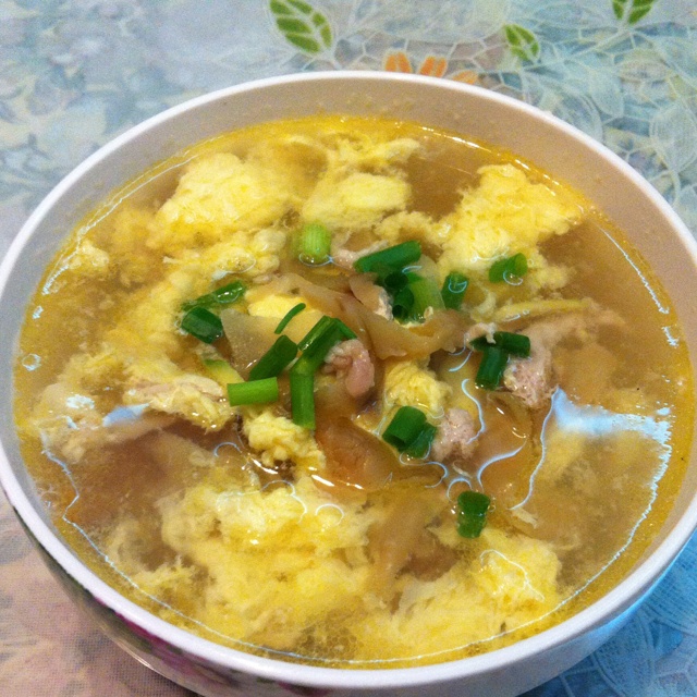 寒江雪-11做的榨菜肉丝蛋花汤