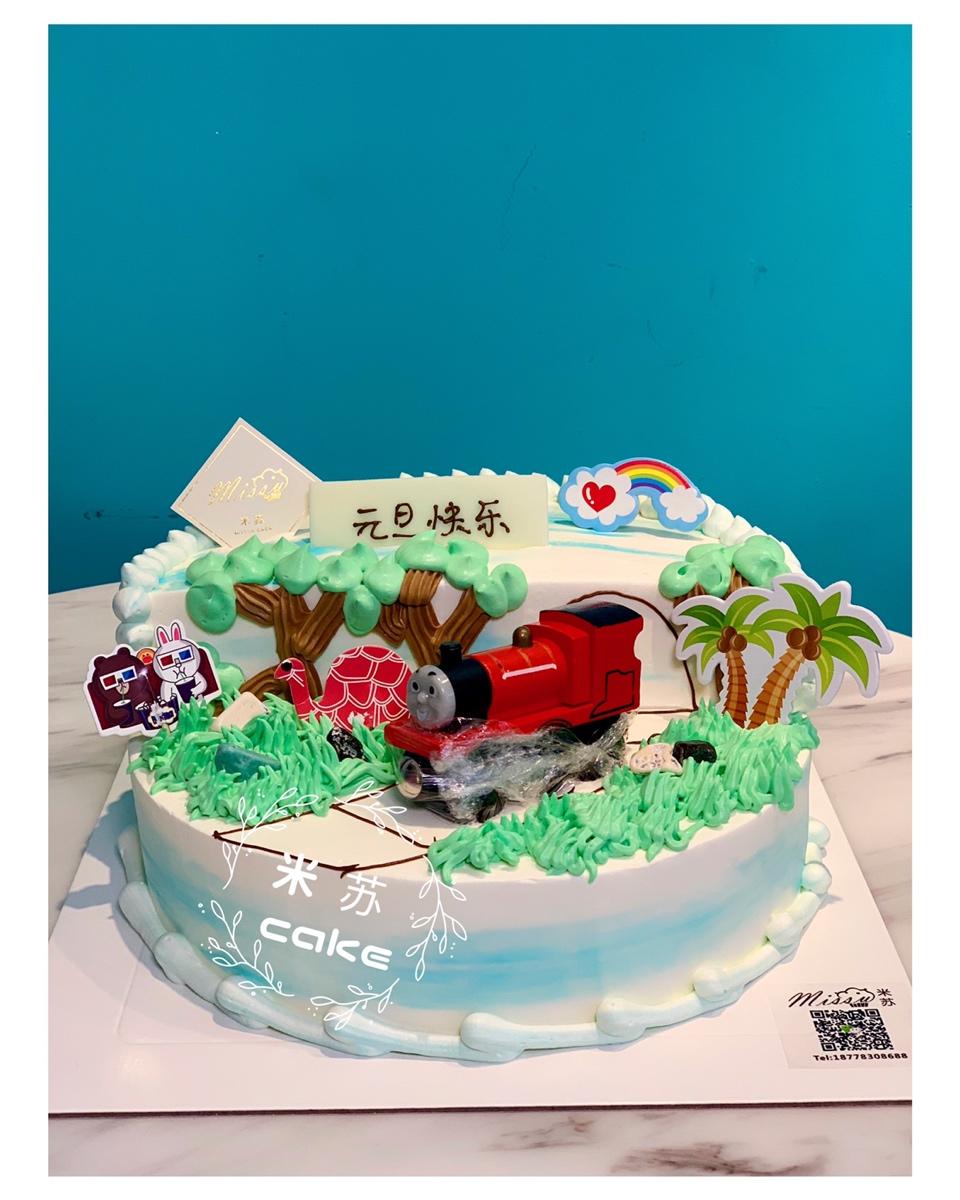 小猪佩奇场景蛋糕