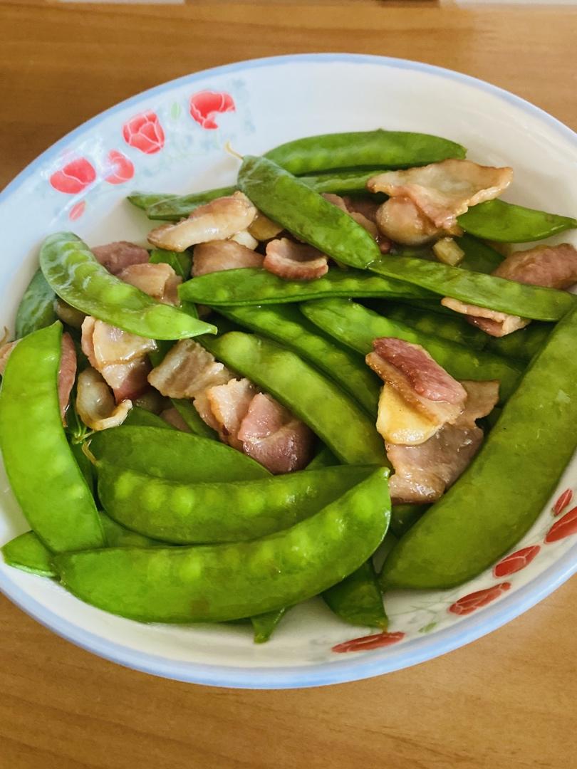 培根炒荷兰豆