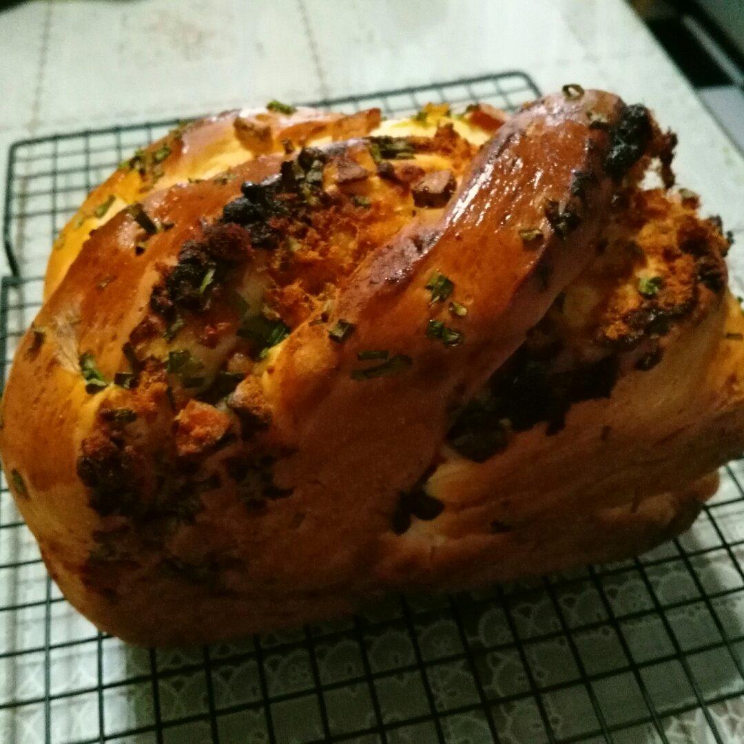 香葱肉松手撕吐司