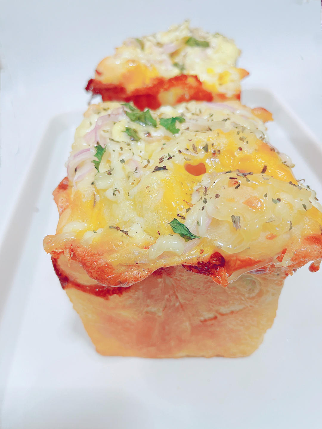 🥓洋葱培根芝士｜咸口小吐司｜大口吃肉｜超多芝士｜超满足