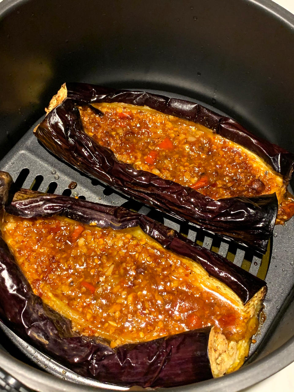 空气炸锅蒜蓉烤茄子