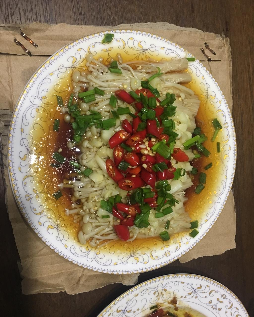 蒜蓉蒸金针菇