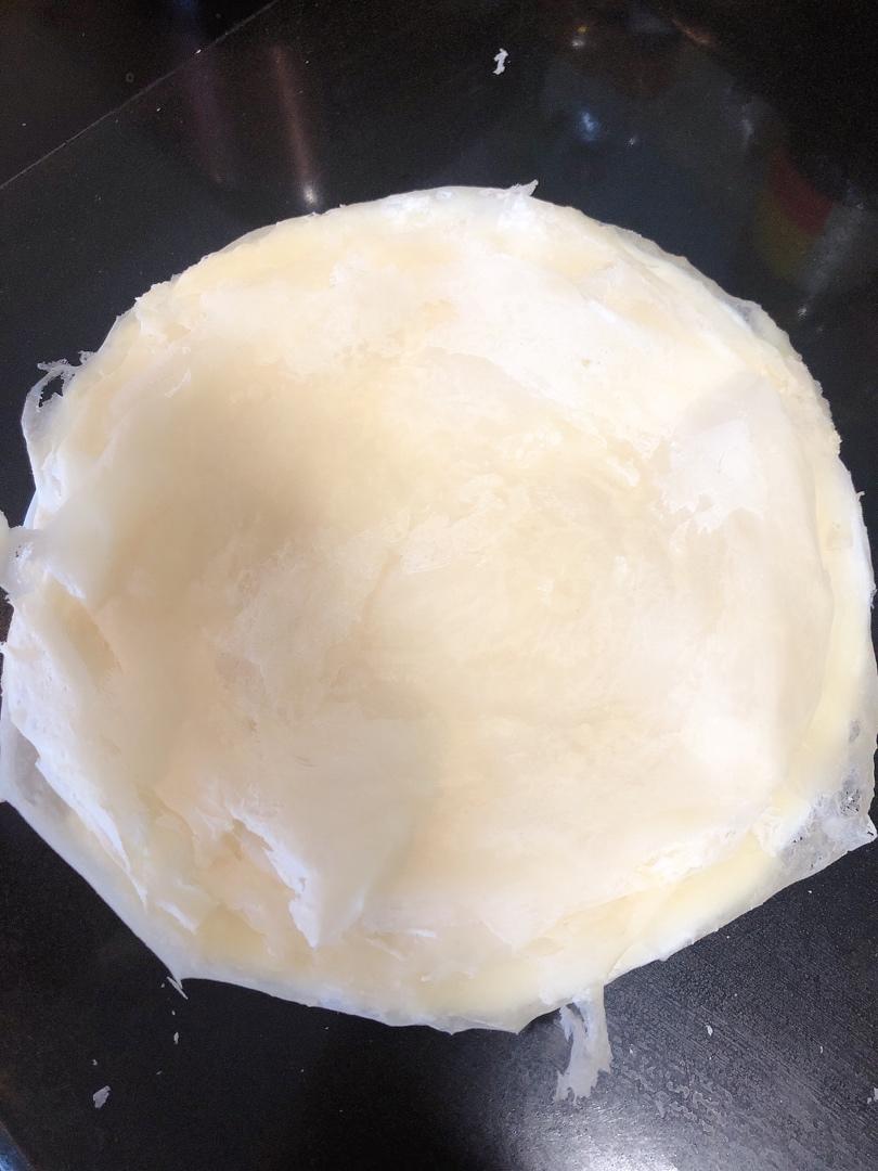 自制闽南润饼皮（薄饼皮）福建春卷皮-水面的黄金比例