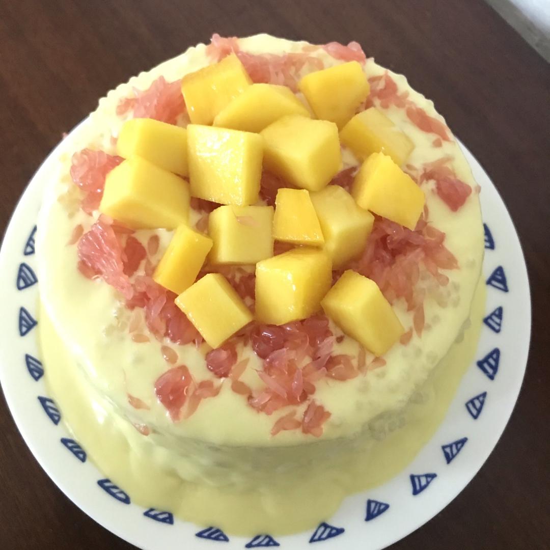 杨枝甘露爆浆蛋糕