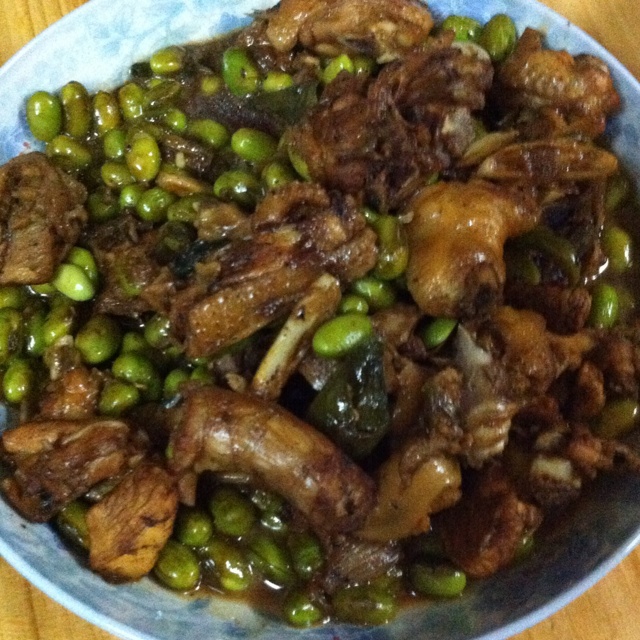 毛豆烧翅根