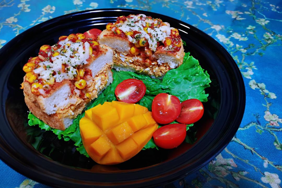 辣白菜金枪鱼玉米头爆浆三明治【健康一手握】——冷热版